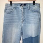 Hollister Stretch Ultra High Rise Light Wash Ripped Vintage Straight Leg Jeans Photo 2
