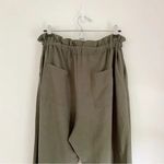 Emerson Fry Paris Paperbag Pant in Army Linen Size L Retail $248 Photo 10