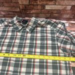 Sonoma The North Face Men's Green Plaid Short Sleeve Shirt size M Photo 5