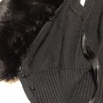 White House | Black Market • Faux Fur Black Vest Size Large Photo 4