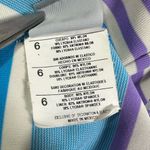 Speedo Vintage  1 Piece Swimsuit Striped Purple Blue White Size 6 Photo 7