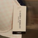 Laura Ashley ππ Comfort Push Up Bras (2 Pack) Pink Checkers & Navy Blue 34C NWT Photo 14