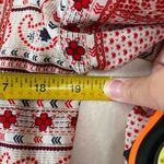 White Crow Red Patchwork Tie Front Blouse Button Down Shirt Women’s XS Photo 5