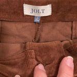 Jolt  Brown Corduroy Mini Skirt with Buttons Sz 1 25 Waist Photo 3