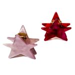Anthropologie NEW -  2PC Star (Pink & Red) Hair Mini Jaw Claw Hair Clips Set Photo 1
