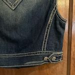 Elie Tahari  stressed denim jacket - sleeveless - Size M- Hard to find Photo 2
