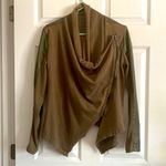 ZARA Olive faux leather jacket Photo 1