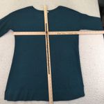 J.Jill Womens Merino Wool Washable Sweater Tunic Emerald Green Size Medium Photo 2