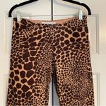 Trina Turk Giraffe Corduroy Flare Pants Sz 4 Tan Brown Photo 2