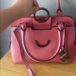 Calvin Klein Reese satchel Bag Purse Pink Dhalia Photo 2