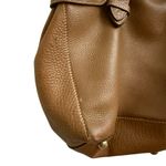 J&M Davidson shoulder tote soft Leather gold hardware Bag purse adjustable Tan Photo 11