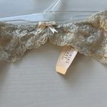 Victoria's Secret NWT  Dream Angels Metallic Gold Lace Garter Belt M/L HTF Y2K Photo 4