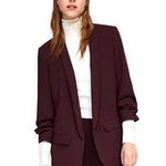 EXPRESS Burgundy Oversized Blazer Photo 0