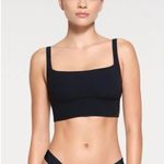 SKIMS  Fits Everybody Square Neck longline bralette in Onyx Photo 0