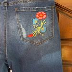 Ranbeeri NWT  embroidered fringed cropped skinny jeans Photo 2
