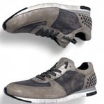 Paul Green   | 8.5 | Sneaker Lace Up Runner Flat Comfort Shoe Studs Metallic Photo 2