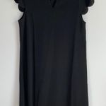 SheIn Black Keyhole neck scallop trim tunic dress SZ xs Photo 5