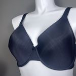 Parfait Bra US Size 38H Lined Molded Cups Black Shimmer Stripes Underwire Photo 1