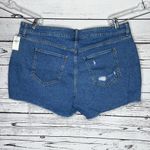 Old Navy  NWT Size 18 Plus Blue Denim Mid-Rise Distressed Boyfriend Jean Shorts Photo 1