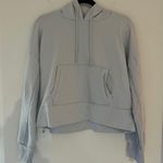 Light Blue Cropped Hoodie Size L Photo 0