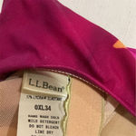 L.L. Bean Women's Pink Floral Tankini Set Size 12 Adjustable Straps Underwire​ Photo 6