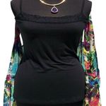 Cache  Silk Floral Tunic + Black Stretch Cami Lot 2 Top New Self Belt NWT $118 Photo 5