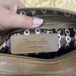 Tignanello Pebbled Leather Shoulder Bag Brown Hobo Baguette Y2K Handbag Purse Photo 8