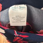 Draper James  Navy and Pink Darlington Floral Flounce Skirt Photo 3