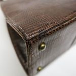 Vintage 50s Roos Atkins Brown Lizard Handbag Photo 6