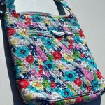 Vera Bradley Red and Blue Crossbody Bag with Floral Design Photo 9