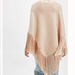 Free People NWT  River Walk Poncho Beige Photo 2