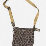 Coach Poppy Series Lavender and Tan Signature Jacquard Crossbody Bag Photo 0