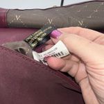 Vince Camuto  Deep Eggplant Purple Suede & Leather Saddle Bag, Fringe Tassel Photo 13