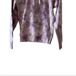 Hudson Jeans Live-In Tie Dye Cotton Hoodie in “soft lilac fatigue.” SZ XS Photo 4