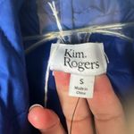 kim rogers Royal Blue Quilted Jacket Vest Photo 3