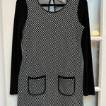 Joseph Ribkoff Vintage Chic Pinup Retro Polka Dot Black & White Dress Size 4 Photo 0