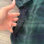 J. Jill Forest Check Women's Button Down Shirt with Pockets Size Large Green Photo 4