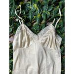 Vanity Fair Vintage  Cream Lace Trim Slip Dress Size L Photo 2