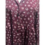 Rare Smith & Hawken Burgundy Floral Maxi Dress Modest, Tradwife, Cottagecore (S) Red Photo 3