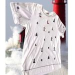 Bonworth VTG Nautical Top Sz M? White LIghthouses Sailboat Anchor Ships … Photo 5