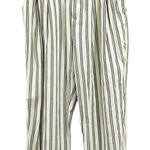 Urban Outfitters  Vertical Striped Green Cotton Blend Pants Size S Photo 0