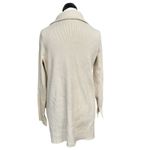 Free People  Womens Sweater Sz Medium Sarah Blazer Minimalist Preppy Neutral Photo 3