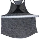 Gymshark x Nikki Blackketter Twist Back Tank Top Size Medium High Neck Gray Mesh Photo 6