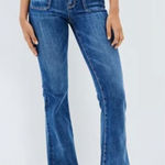 American Eagle  Super High Rise 1977 Slim Flare Jeans 2L Photo 0