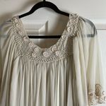 Free People  Ivory Etheral Embellished Chiffon Mini Dress-small Photo 3