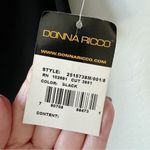 Donna Ricco NWT Vintage Black Faux Wrap Cocktail Party Dress Size 8 Photo 5
