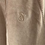 Victoria's Secret Women's Pink/Beige Ribbed Velour Hoodie Jacket Size M Photo 5