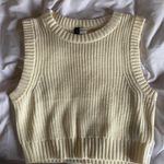 Divided Cropped Sweater Vest Photo 0