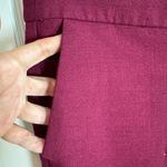 J.Crew  Womens Campbell Wool Blend Dress Ankle Pants Size 6 Burgundy Mid Rise Photo 2