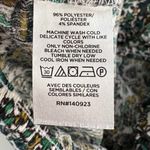 LOFT Outlet Petite Floral Print Smocked Neck Long Sleeve Blouse Women's MP Green Size undefined Photo 3